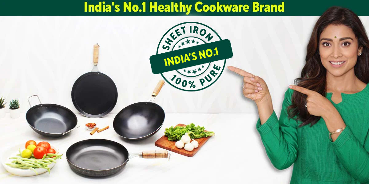Buy The Indus Valley Super Smooth Cast Iron Cookware Set at Best