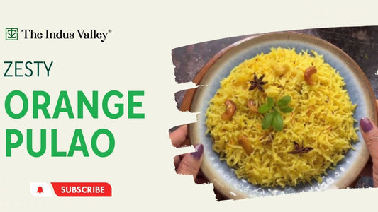 Orange Pulao Recipe | Orange Rice | Pulao Recipe | Veg Recipes | The Indus Valley