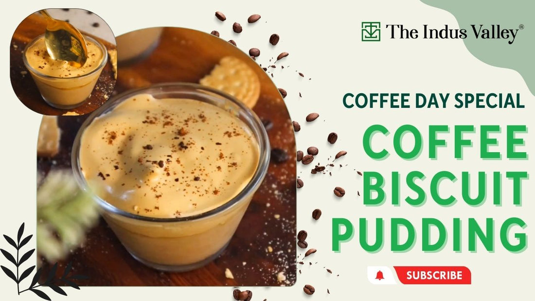 Coffee Biscuit Pudding Recipe | Coffee Pudding | No Bake | No Egg | Easy Pudding | The Indus Valley