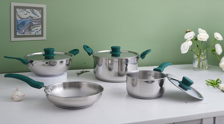 Tri-Steel Cookware Set Combo