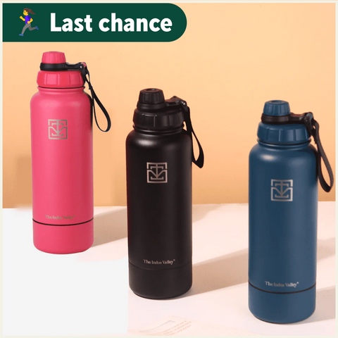 Buy Best Stainless Steel Hot & Cold Flask Bottle with Drinking Mug Lid –  The Indus Valley