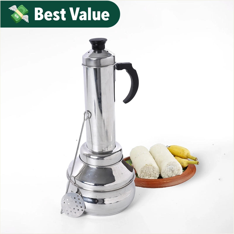 Stainless Steel & Clay Puttu Maker