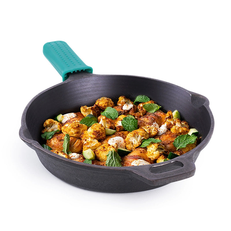 Super Smooth Cast Iron Fry Pan, 100% Pure, Toxin-free,Pre-seasoned, Induction, Non-stick, 20.3/25.4cm, 1.3/1.7L