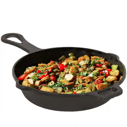 CASTrong Cast Iron Fry Pan/Skillet,Pre-seasoned, Nonstick, 100% Pure, Toxin-free, Induction, 23cm, 1.4L, 2.4kg