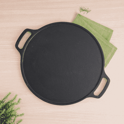 CASTrong Cast Iron Roti/Dosa Tawa,Pre-seasoned, Nonstick, 100% Pure, Toxin-free, Induction, 30.2cm, 2.4kg