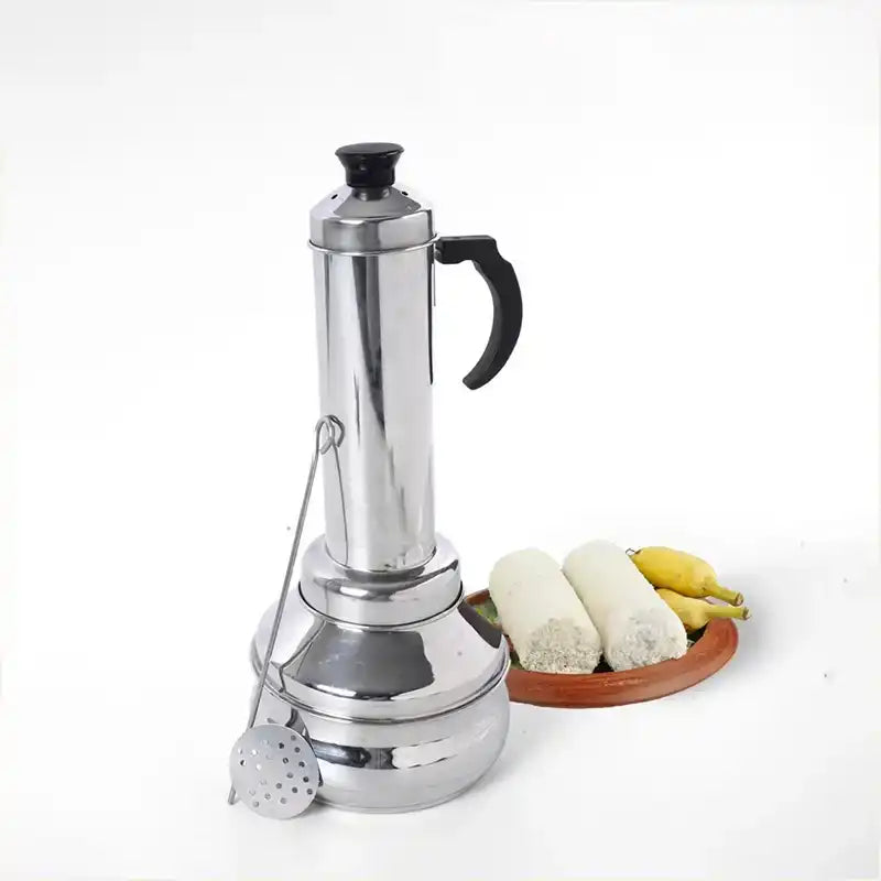 Stainless Steel Puttu Maker, Premium Quality, 100% Toxin-free, Non-stick, Bakelite Handle, Induction & Gas