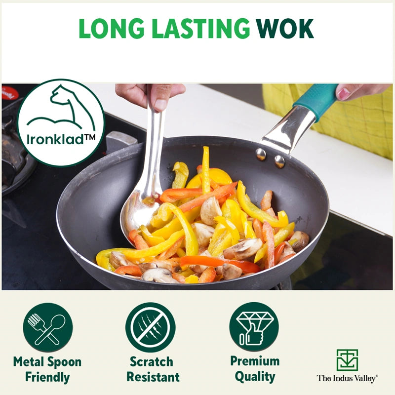 Toxin free iron wok