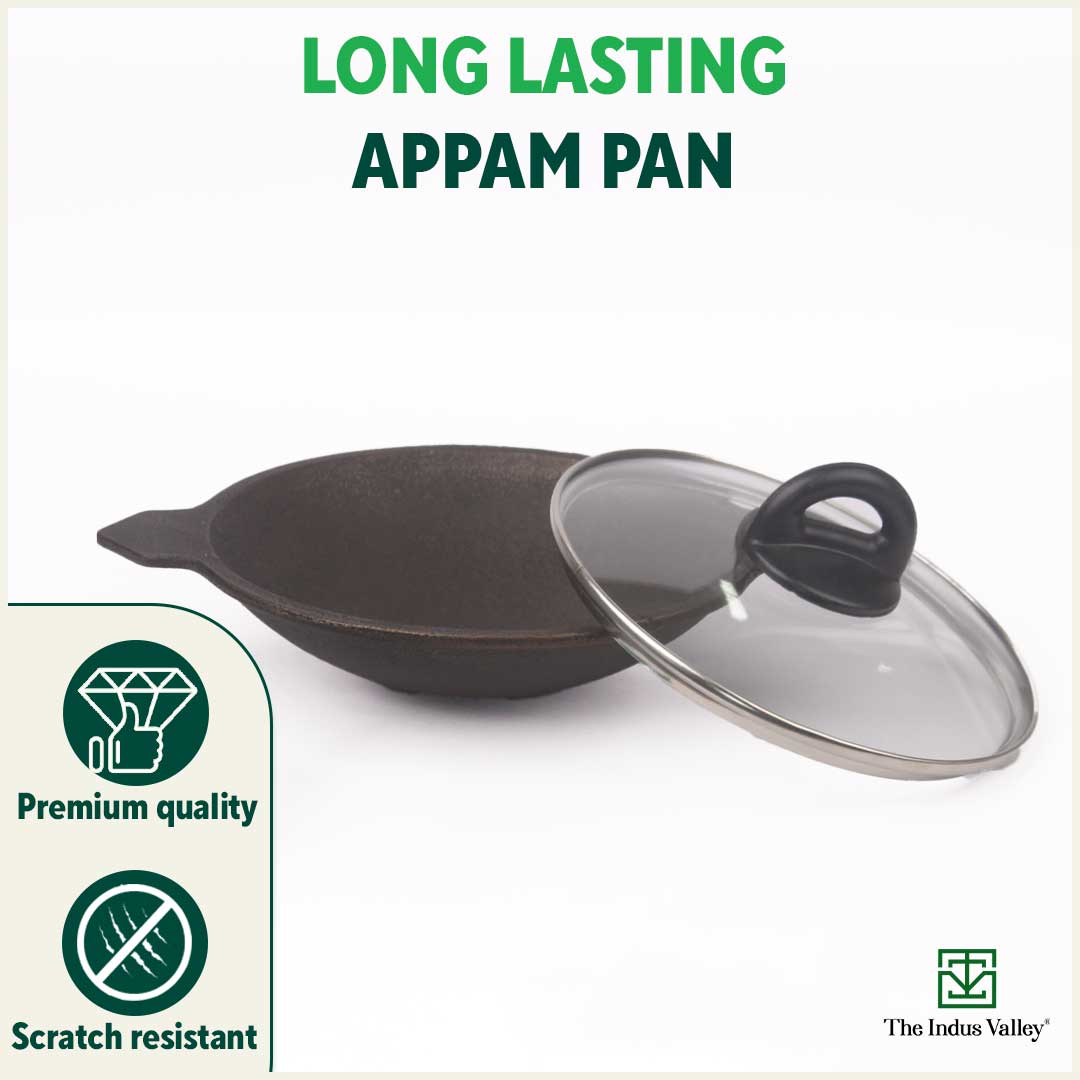 iron appam chatti with lid