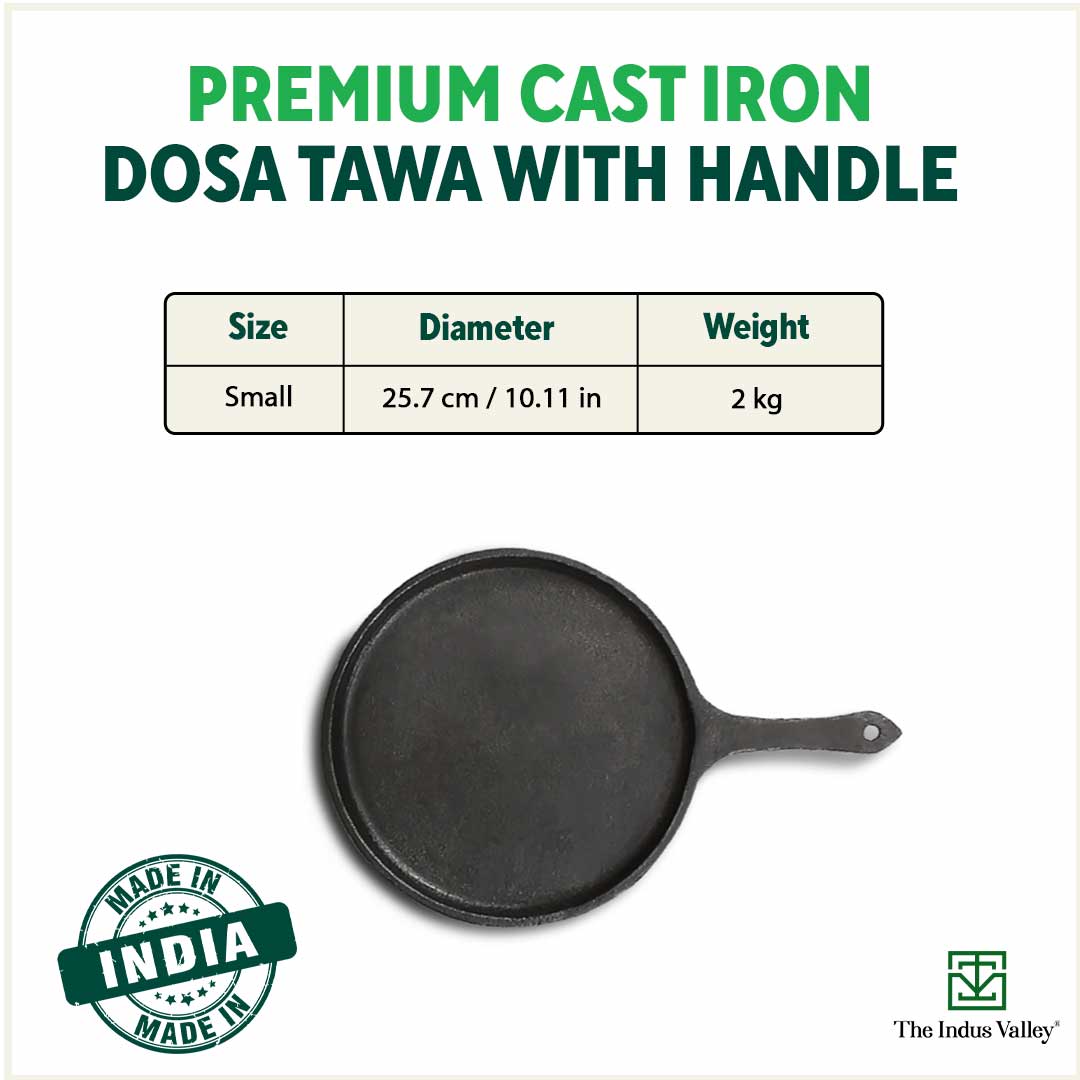 Cast Iron Dosa Tawa, Size/Diameter: 30 cm, Diameter: More Than 8 Inch