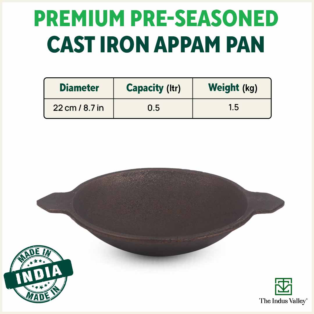 Proudly India Cast Iron Appam Pan