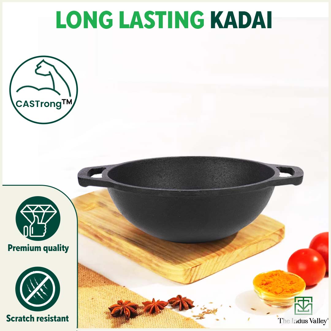 cast iron kadai price