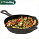 CASTrong Cast Iron Fry Pan/Skillet,Pre-seasoned, Nonstick, 100% Pure, Toxin-free, Induction, 23cm, 1.4L, 2.4kg