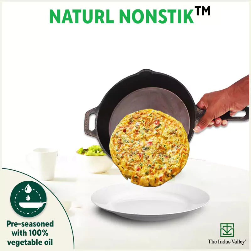 Buy MYNAKSHA Cast Iron Skillet Pan Fry 6 Inch Mini Super Smooth Frying Pan  Online at Best Prices in India - JioMart.