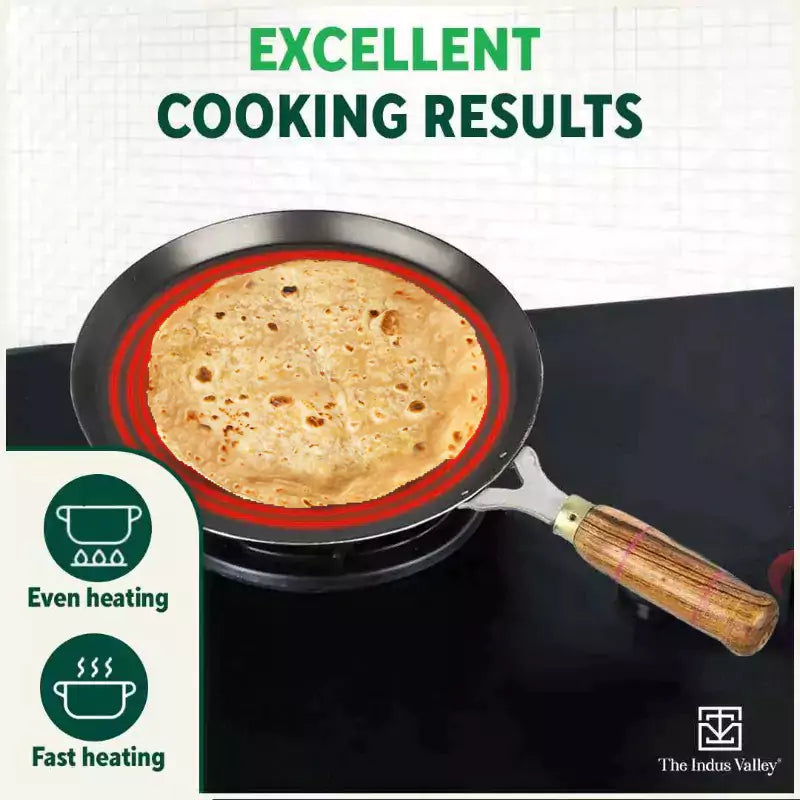 100% Pure Iron Cookware Set: Free ₹400 Tadka Pan + Kadai + Tawa + Fry Pan, Induction, Kitchen set for Home,Toxin-free