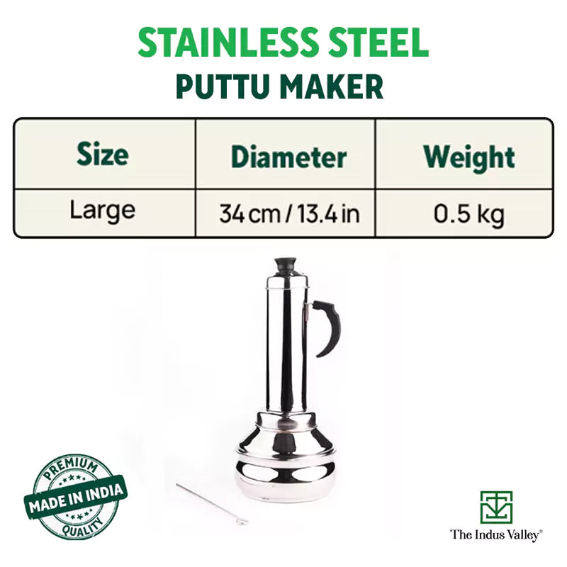 stainless steel puttu kudam