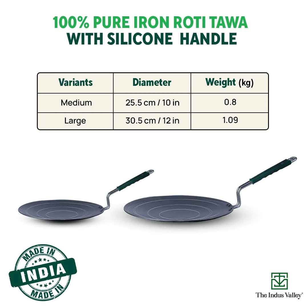 Buy Iron Concave Tawa for Roti/Phulka Online at Best Price in India – The  Indus Valley