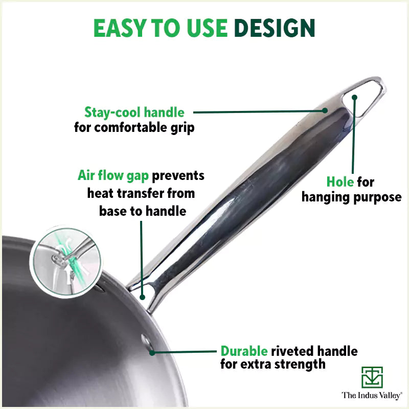 stainless steel fry pan