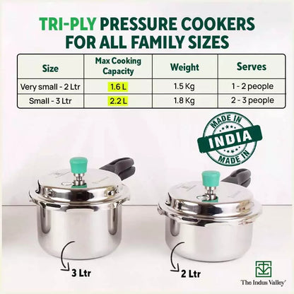 tri ply stainless steel pressure cooker