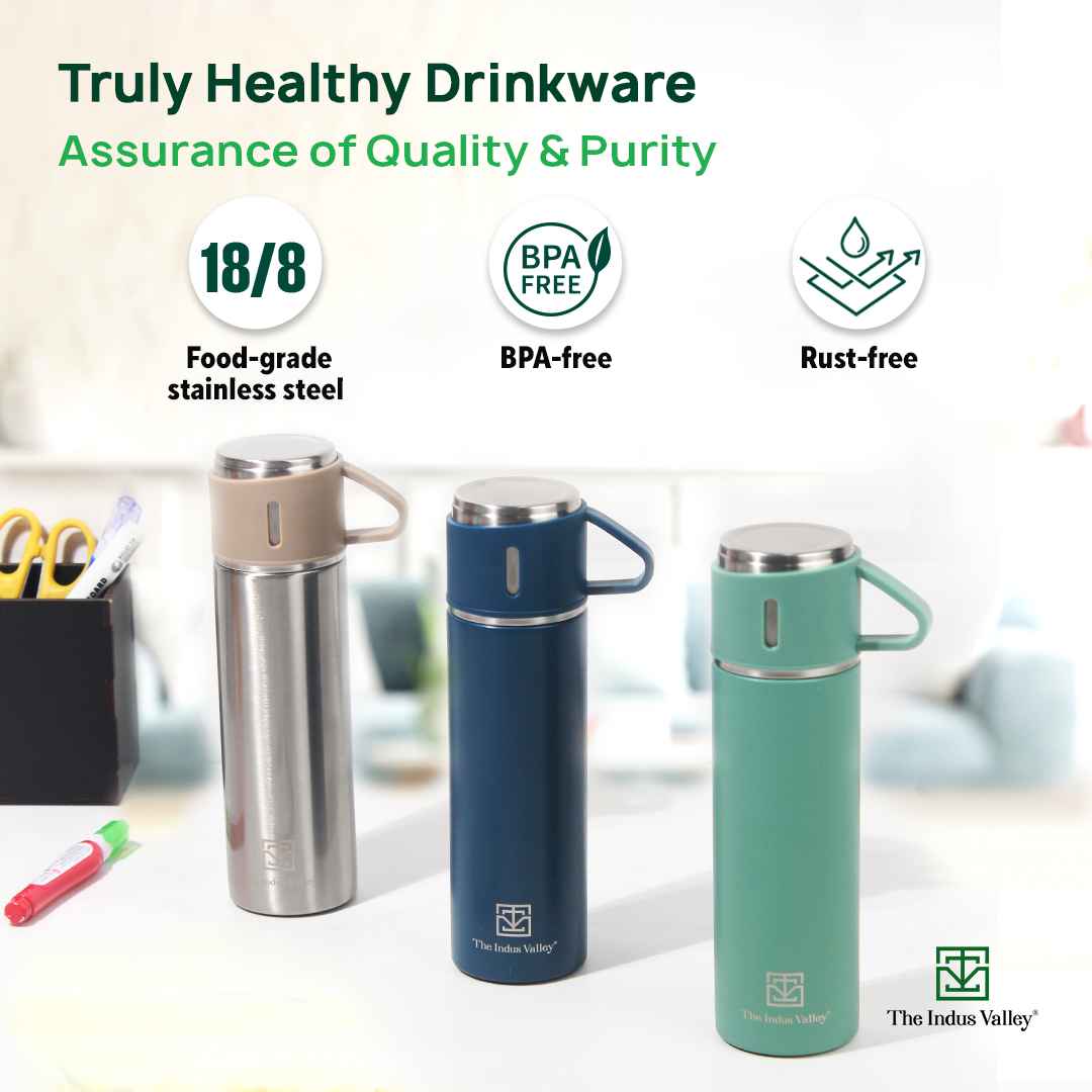 Stainless Steel Thermo Flask with Cup 500ml