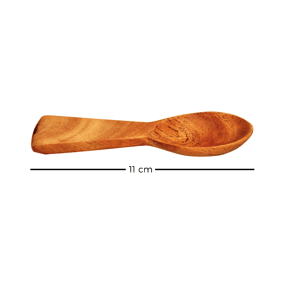 Neem Wood Condiments Spoon - Set of 12 - The Indus Valley