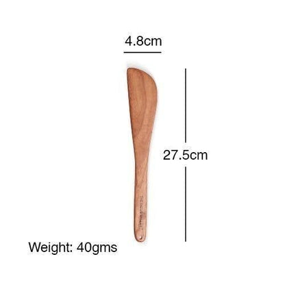 Neem Wood Cooking Spoon - Compact Flip (27CM | Handmade | 100% Natural) - The Indus Valley