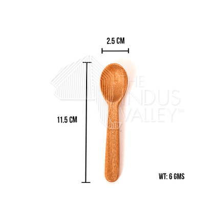 Neem Wood Kids Spoon - Set of 6 - The Indus Valley